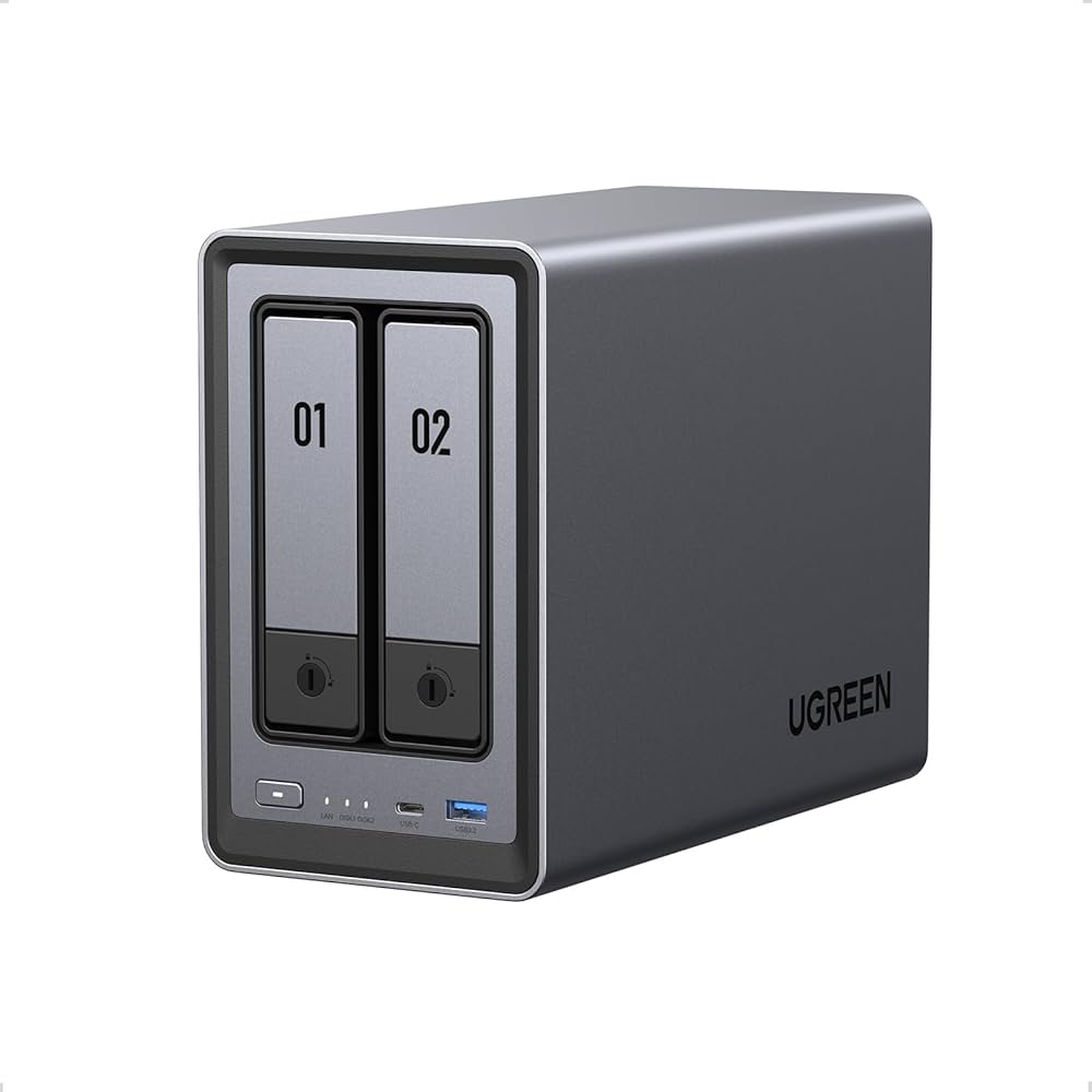 【未使用】UGREEN NASync DXP2800 UGREEN NAS 2 ベイ｜76TB大容量と30日間の安心お試し